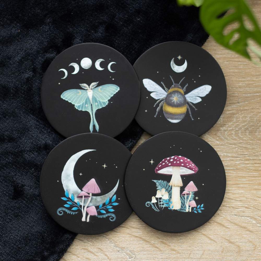 Something Different - Dark Forest Coaster Set - Multicolours